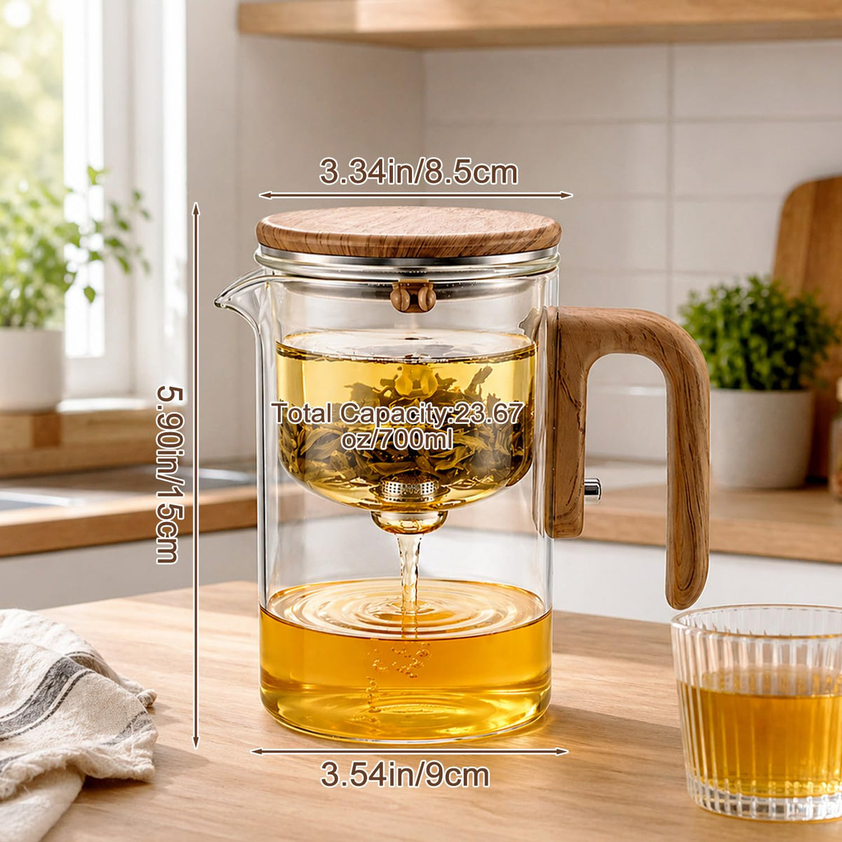 Magic Glass Teapot with Infuser