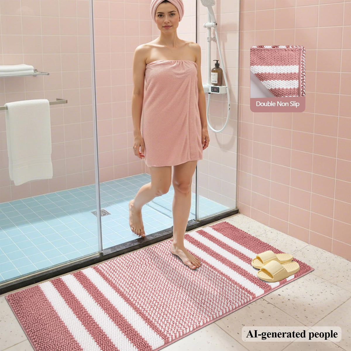 Bathroom Rugs Sets 2 Piece (9.2 Sq Ft)