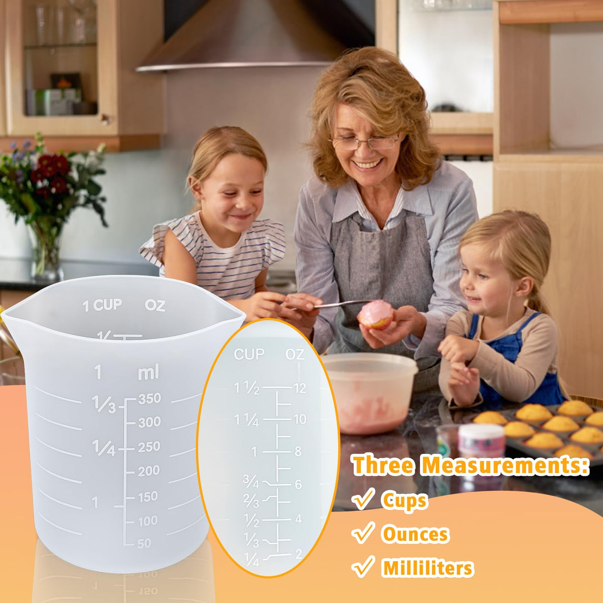 Silicone Cups for Melting Chocolate (4 Count)