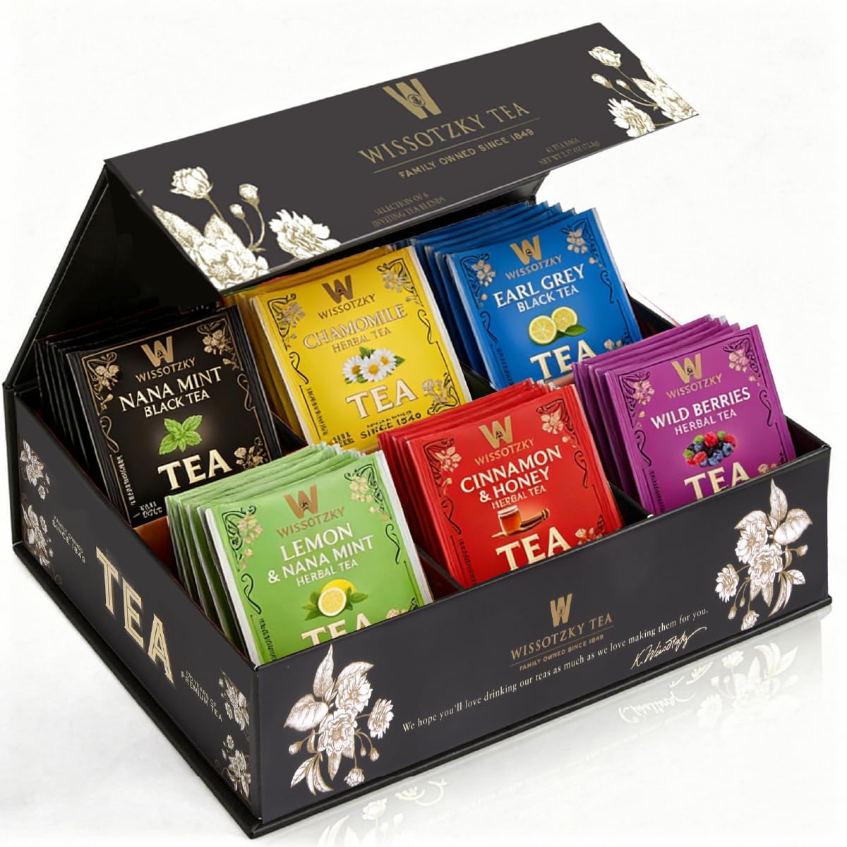 Artisanal Tea Chest Box (40 count)