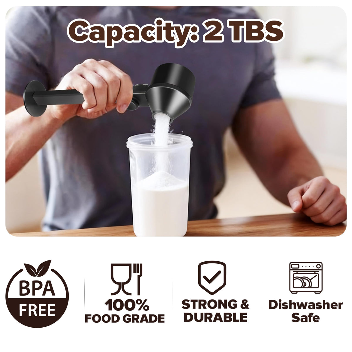 Coffee Scoop Funnel for Ground Coffee (2 Count)