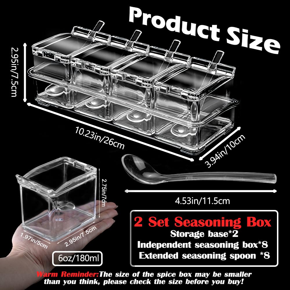 Clear Seasoning Box (2 Count)
