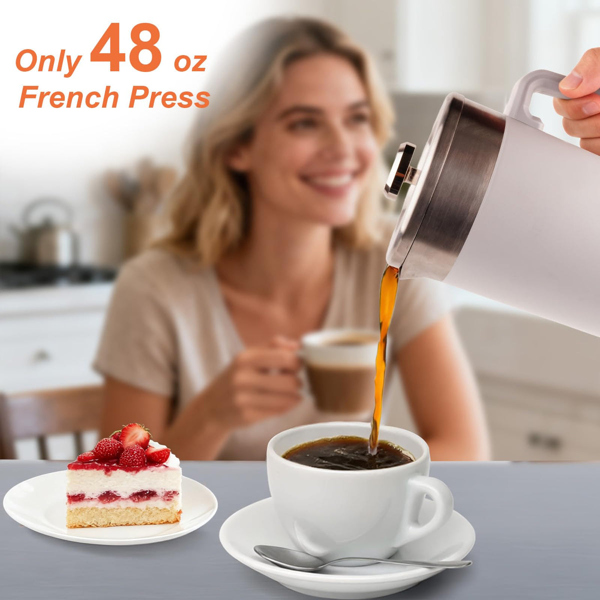 French Press Filter Replacement Compatible with 48oz Stanley French Press Coffee Maker