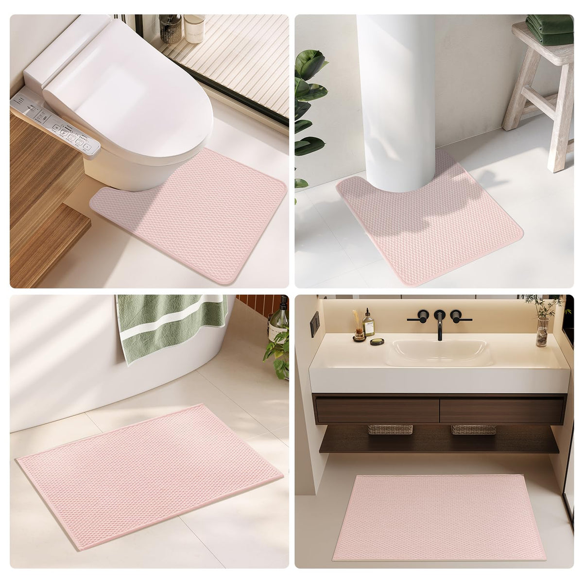 Bathroom Rugs Non Slip Washable