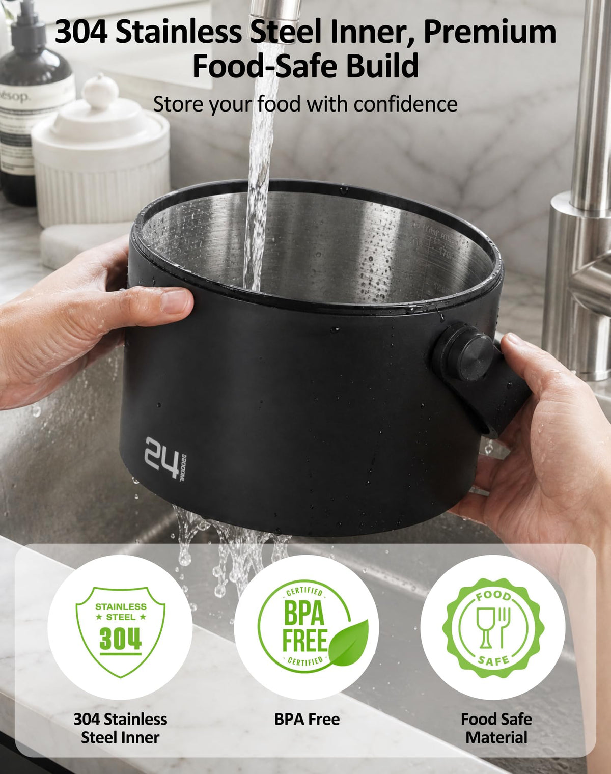 Auto Vacuum Coffee Canister
