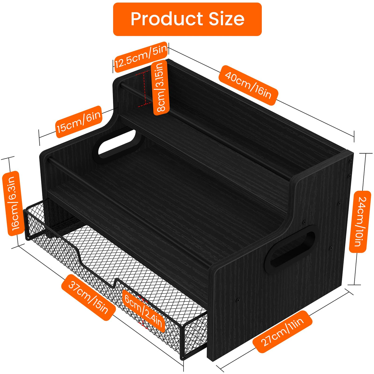 3 Tier Coffee Bar Organizer