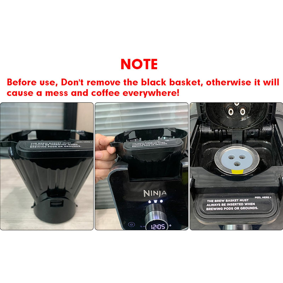 Stainless Steel Reusable K Cups Compatible for Ninja Coffee Maker (6 Count)