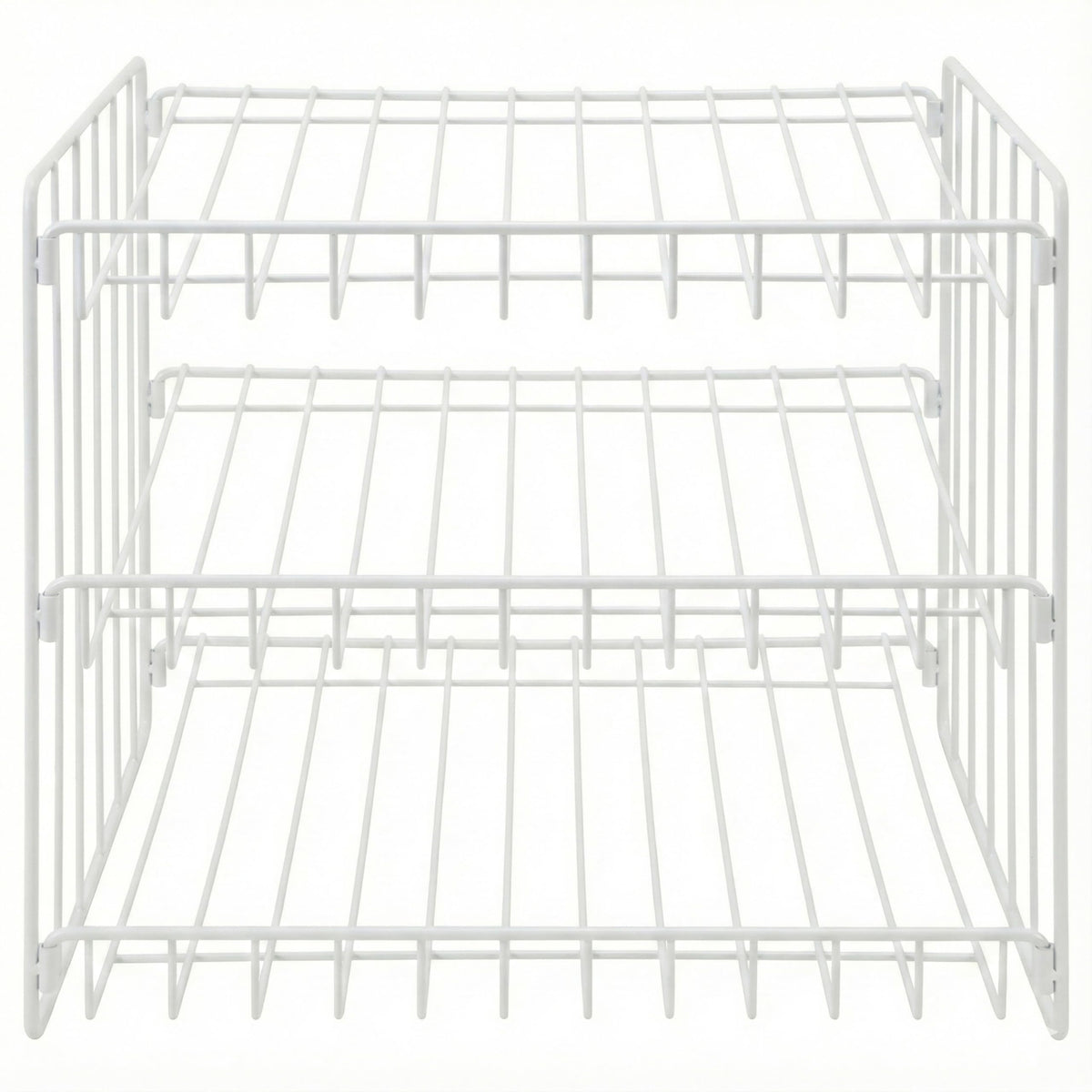 3 Tier Can Storage Organizer Rack in White