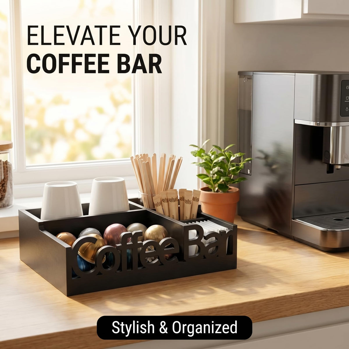 Coffee Bar Organizer Countertop