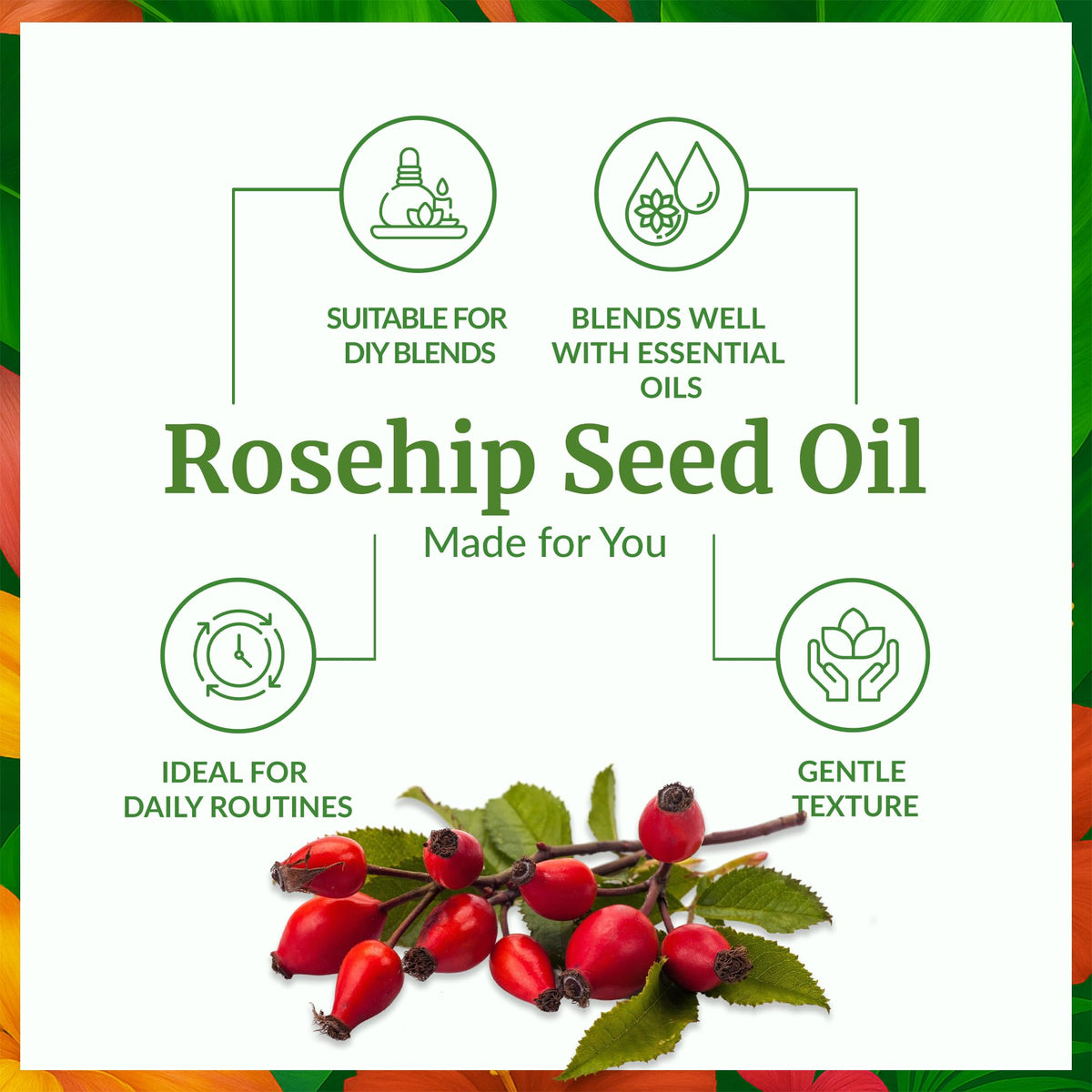 SVA Rosehip Seed Carrier Oil (16 Fl Oz)