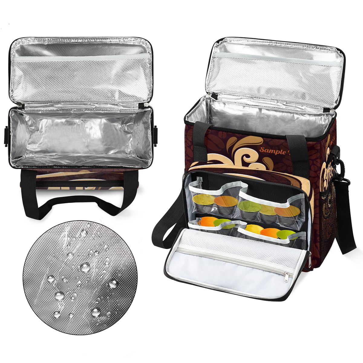 Funny Coffee Coffee Maker Carring Bag Coffee Cafe Travel Carrying Storage Tote Bag Compatible with Keurig K