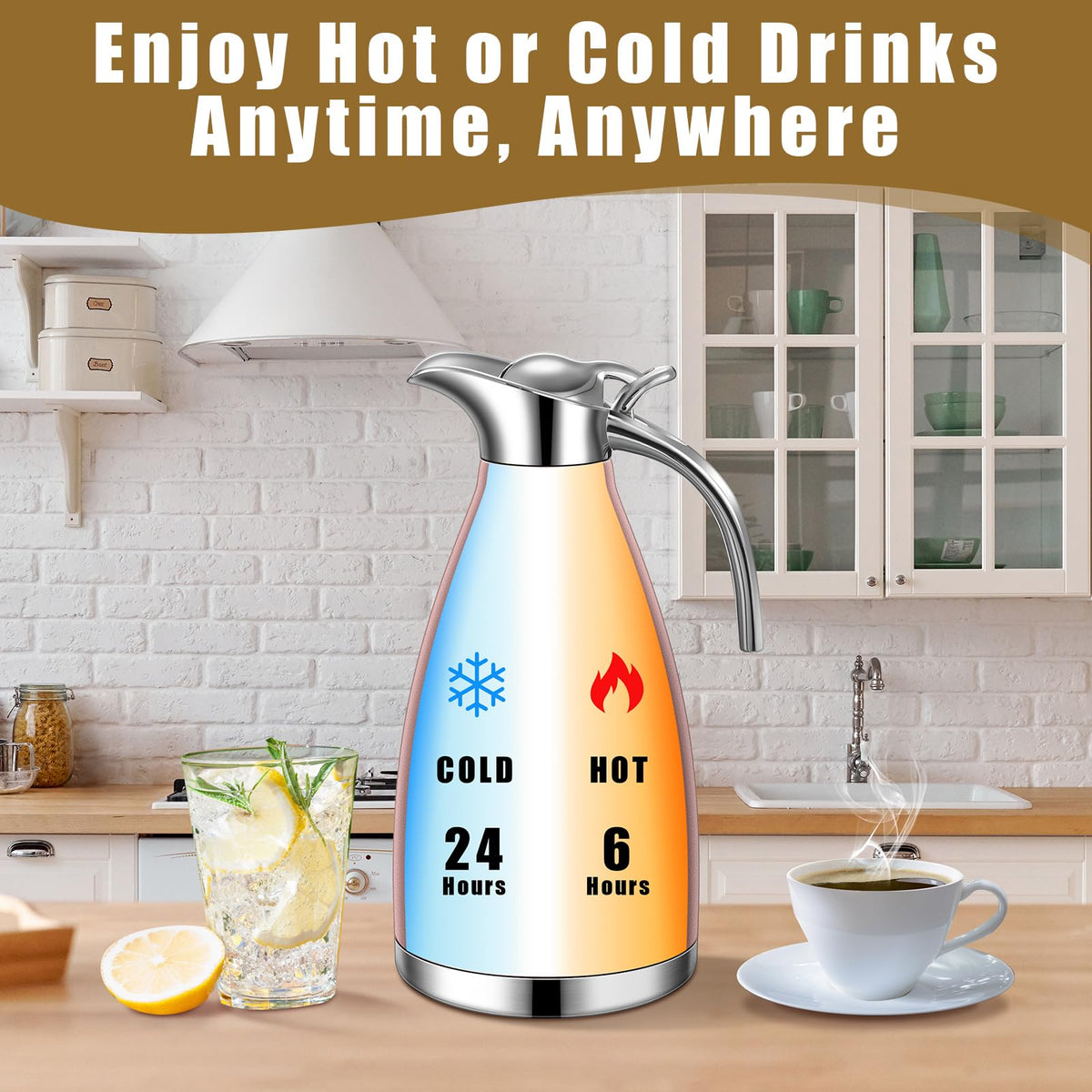 2 Pcs 68oz Thermal Coffee Carafe