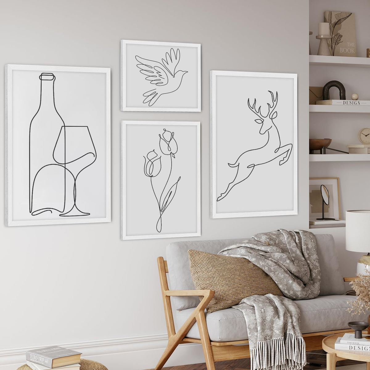 16x24 Solid Oak Wood Picture Frames