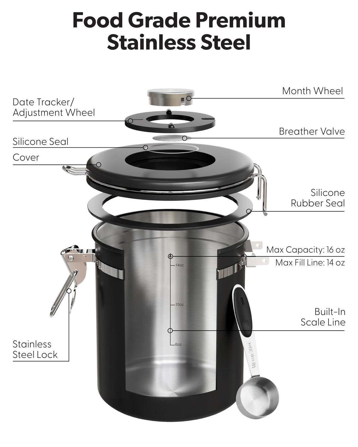 Coffee Canister with Window