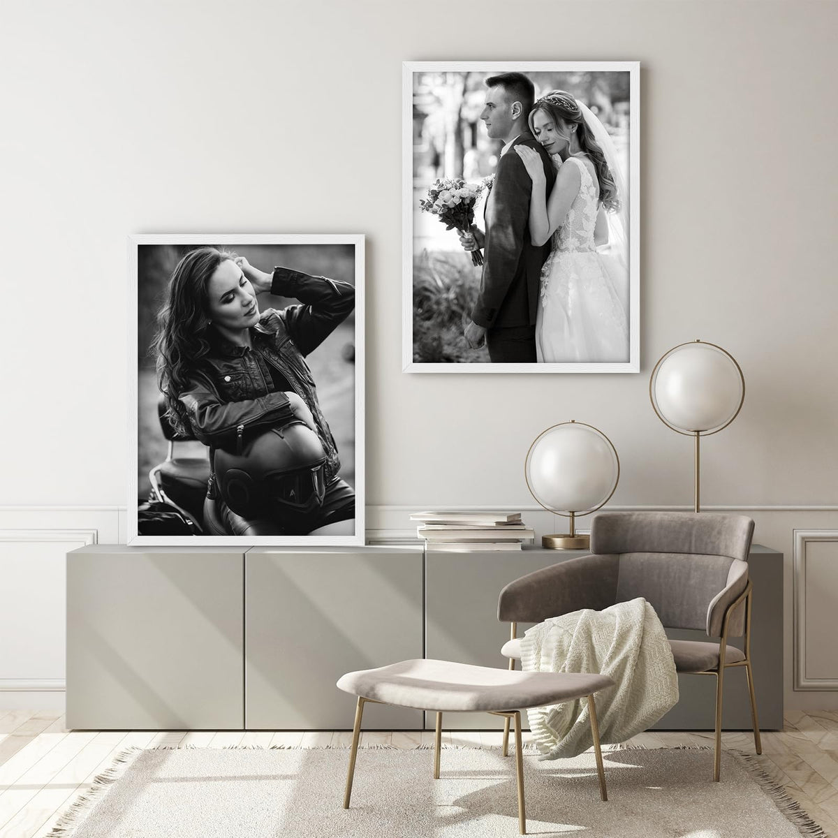 24x36 Solid Oak Wood Picture Frames (3 Count)