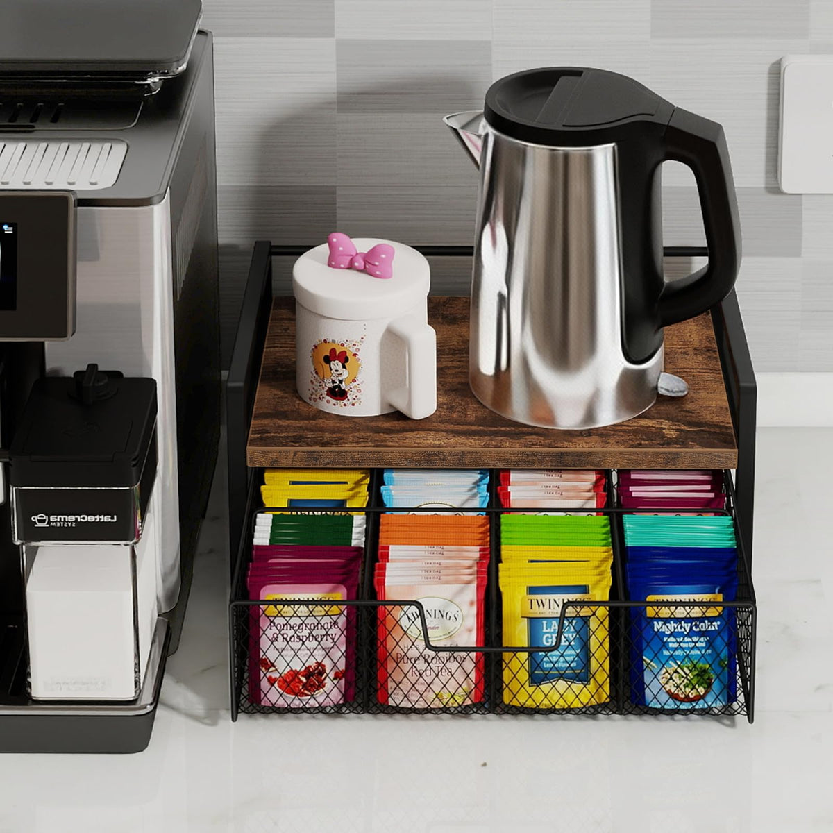 Tea Bag Organizer with Drawer