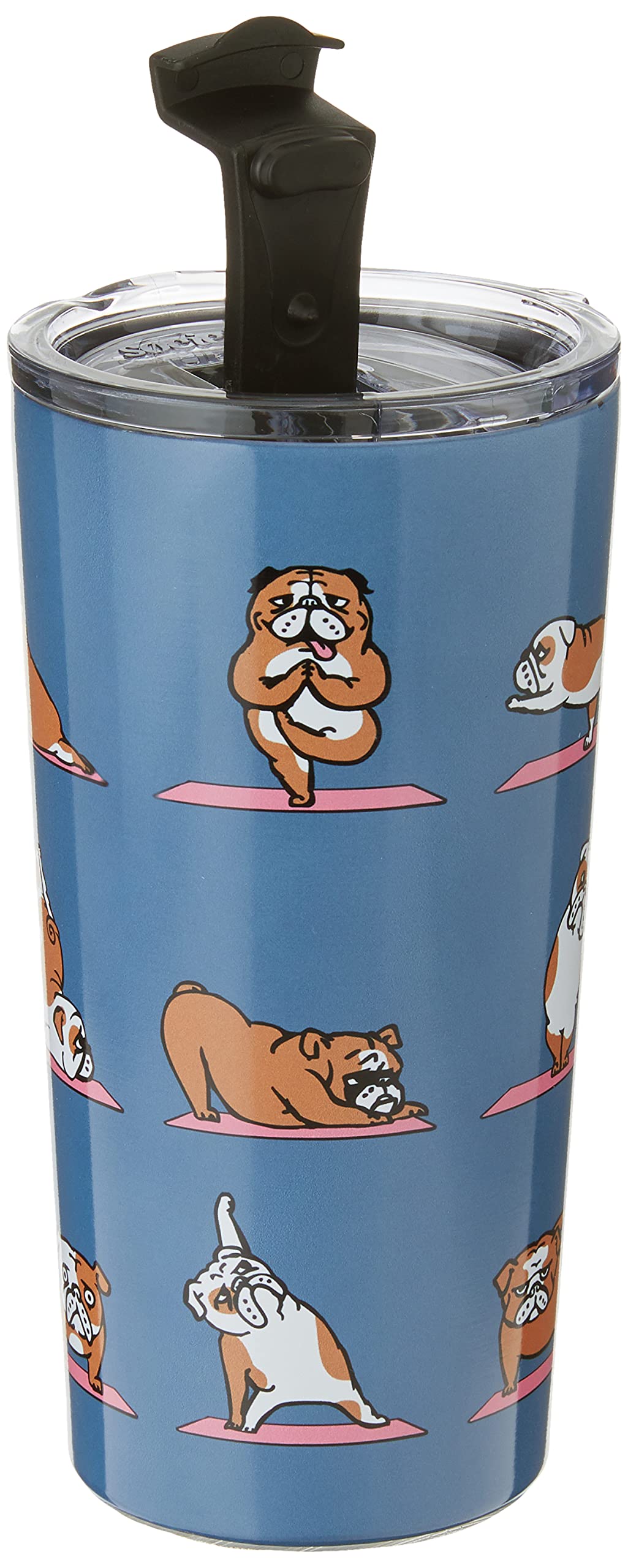 Huebucket English Bulldog Yoga Travel Mug