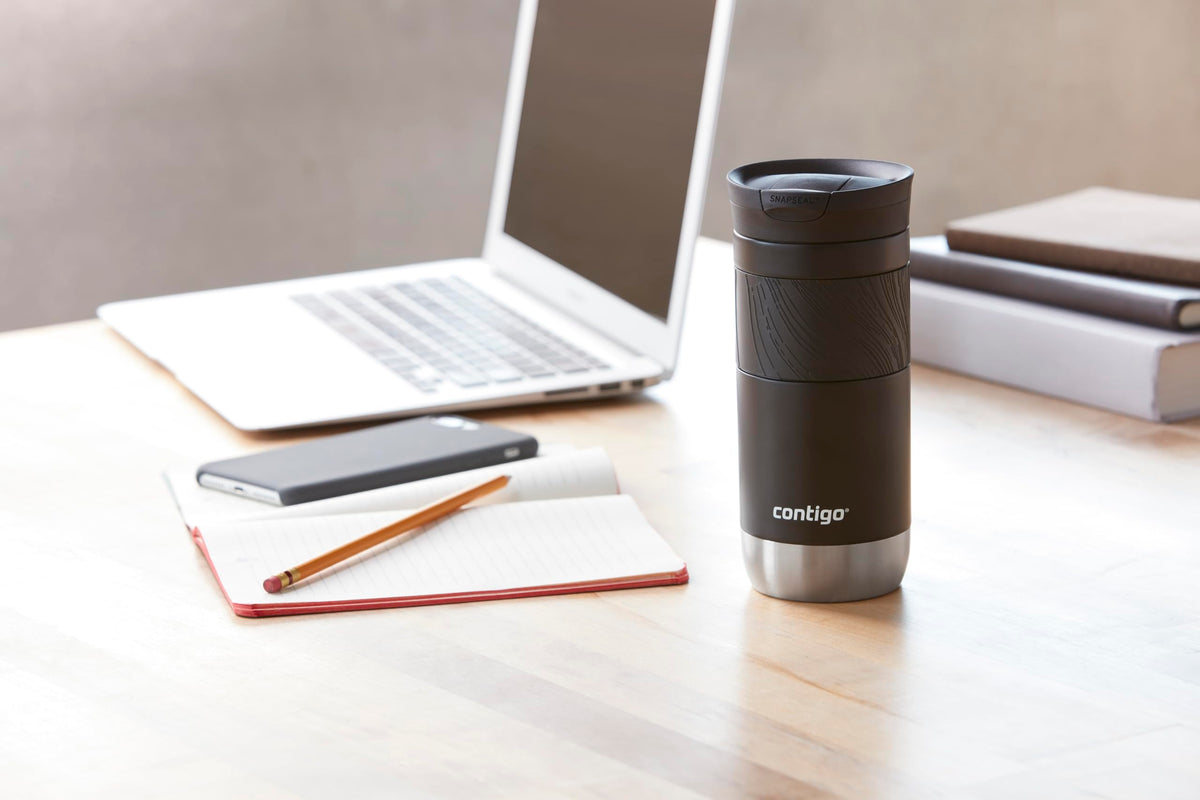 Byron Vacuum Insulated Stainless Steel Travel Mug with Leak
