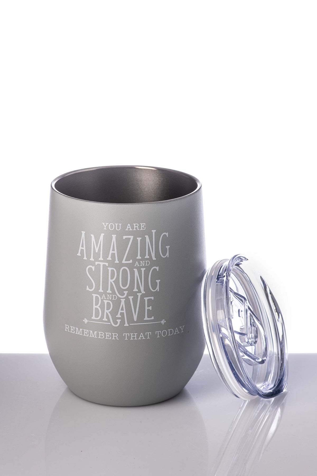 Insulated Wine Tumbler Cup with Lid 12 oz