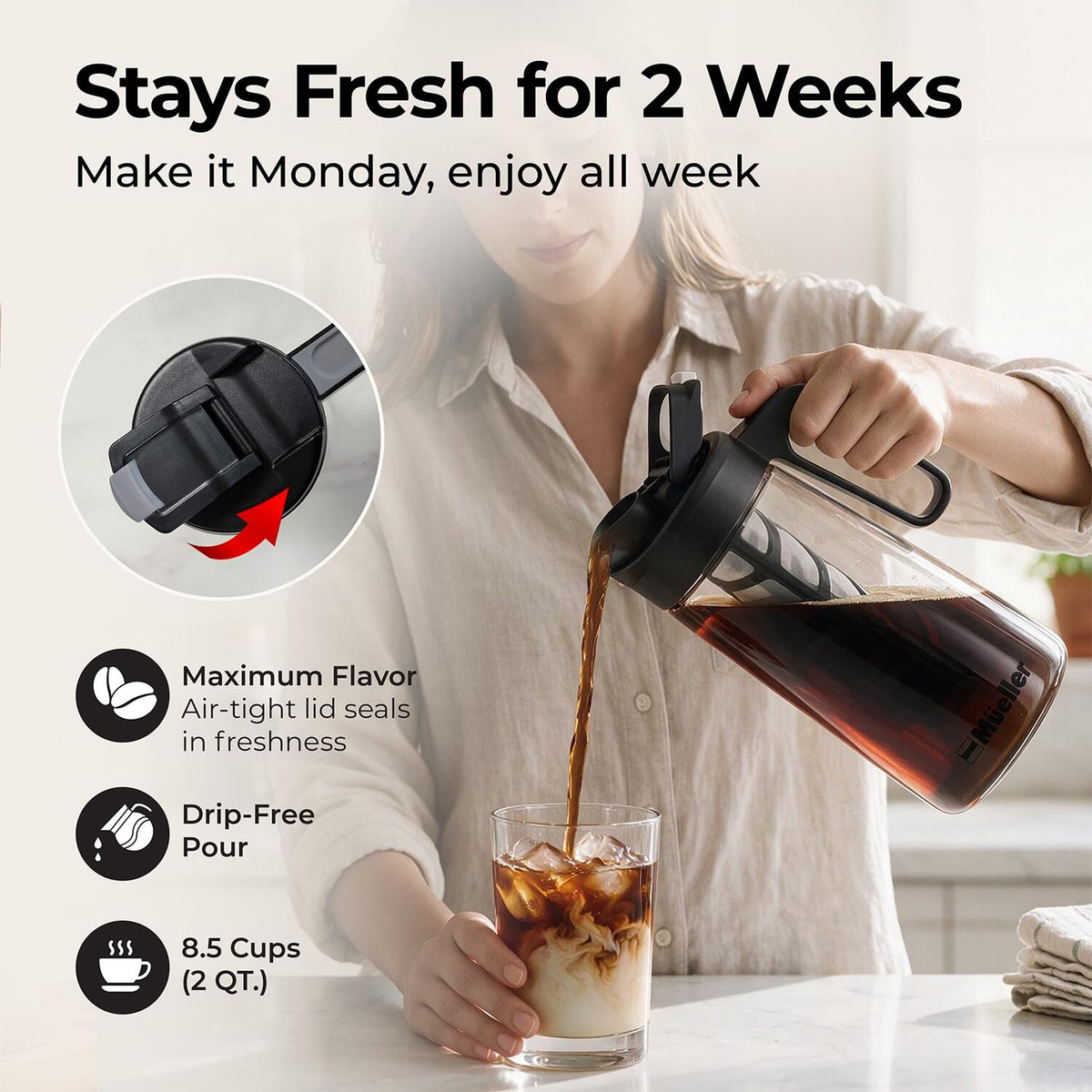 MUELLER HOME Cold Brew Coffee Maker