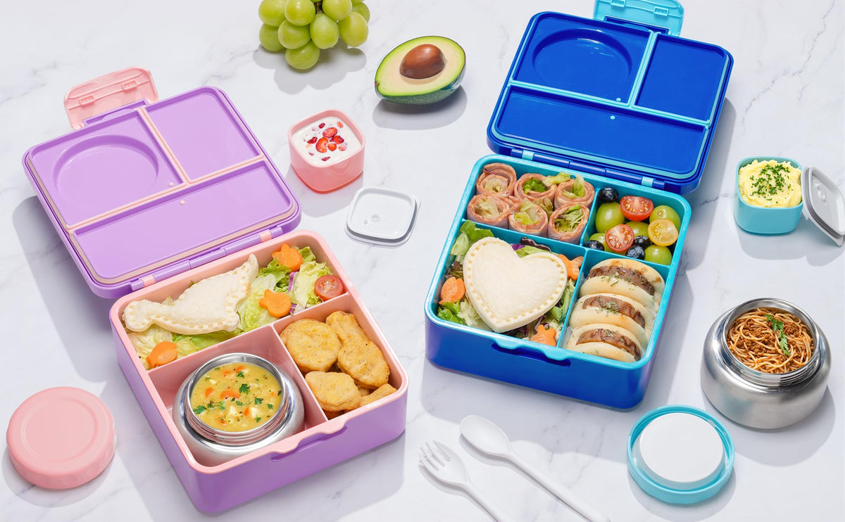60oz Leakproof Bento Lunch Box for Kids with 8.5oz Thermo Food Jar