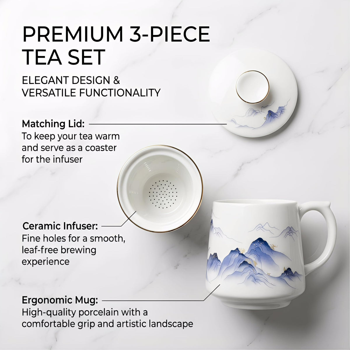 Ceramic tea cups