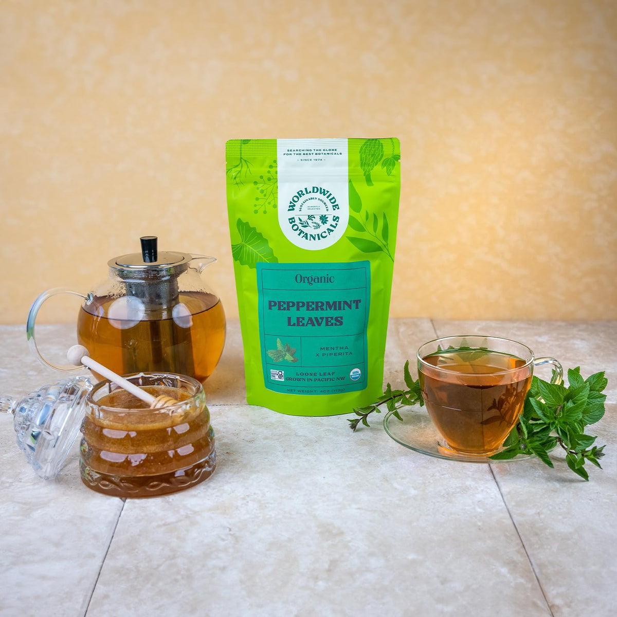 Organic Peppermint Loose Leaf Tea (4 Ounce)