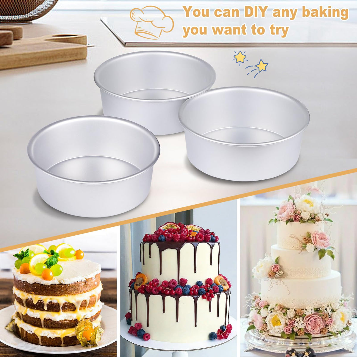 Round Cake Pan Set of 3 (3 Count)
