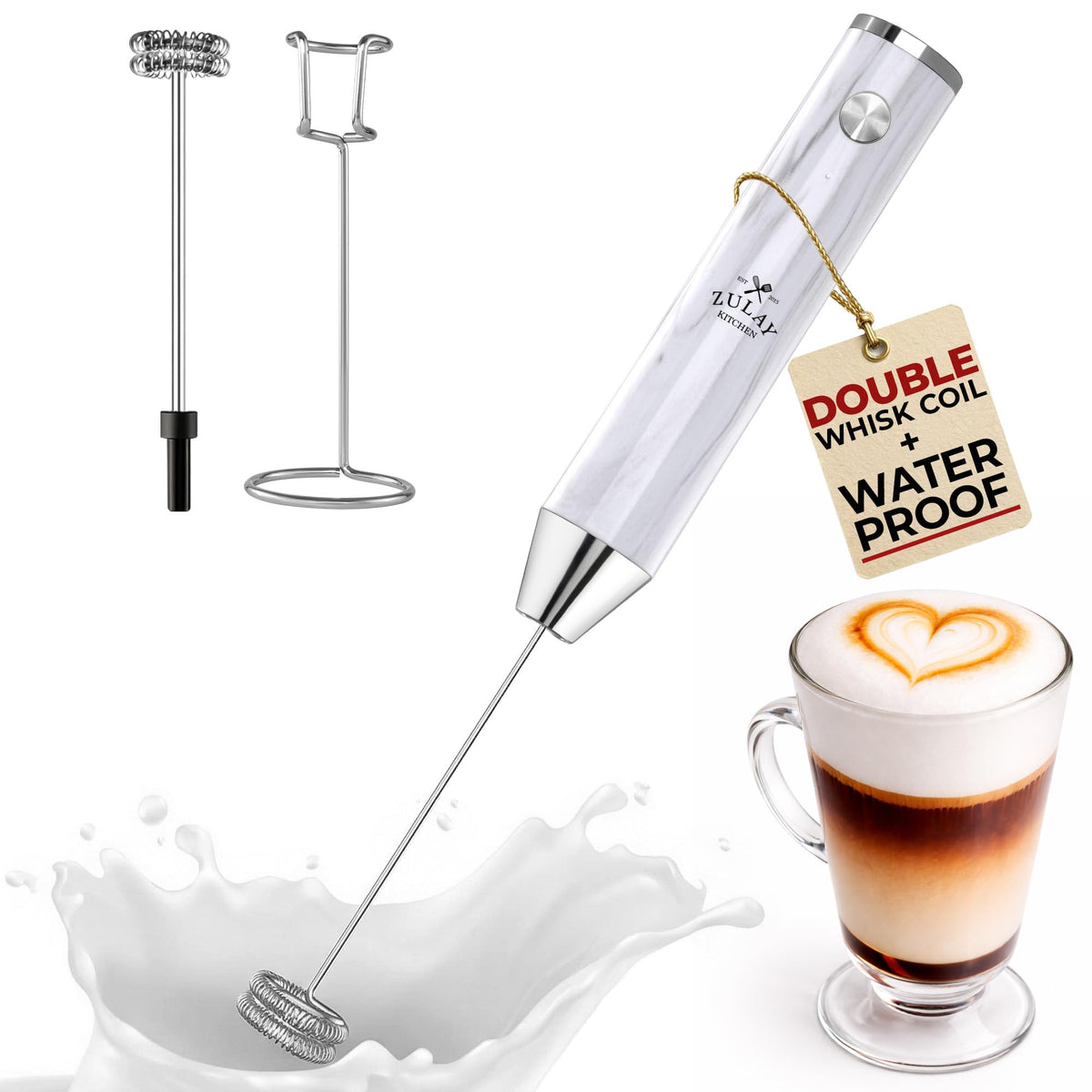 Rechargeable Milk Frother Handheld