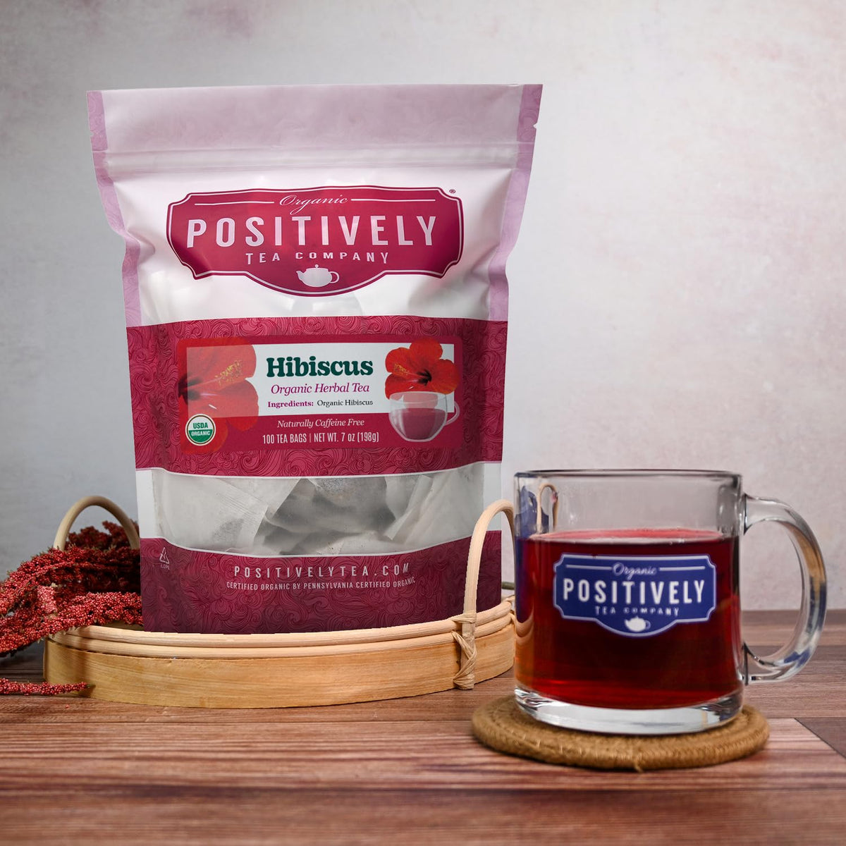 Hibiscus Herbal Tea Bags (100 Count)