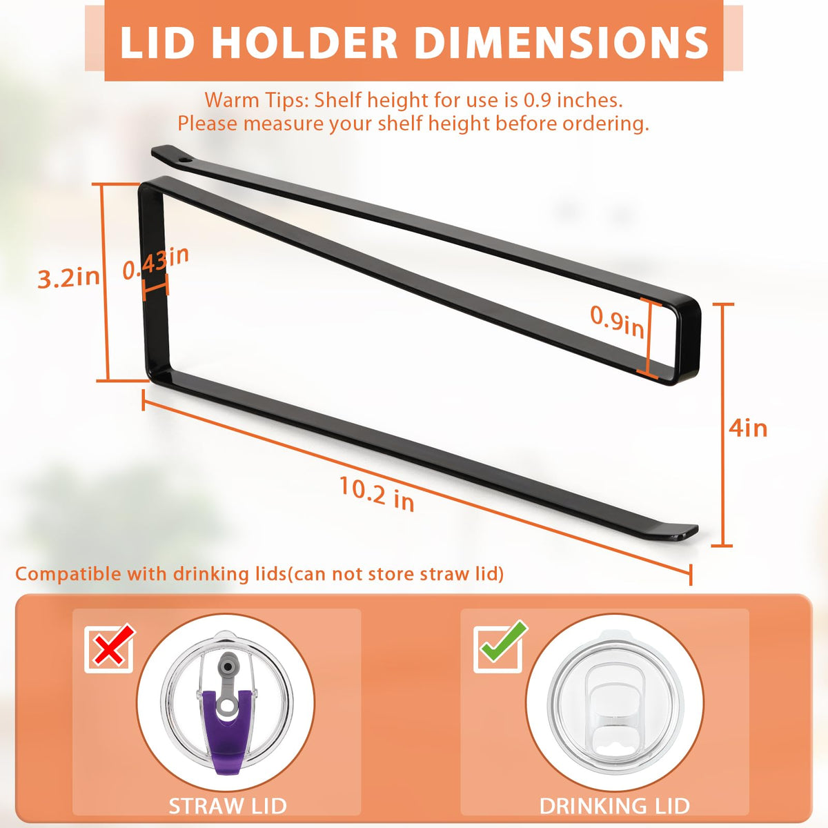 Tumbler Lid Organizer