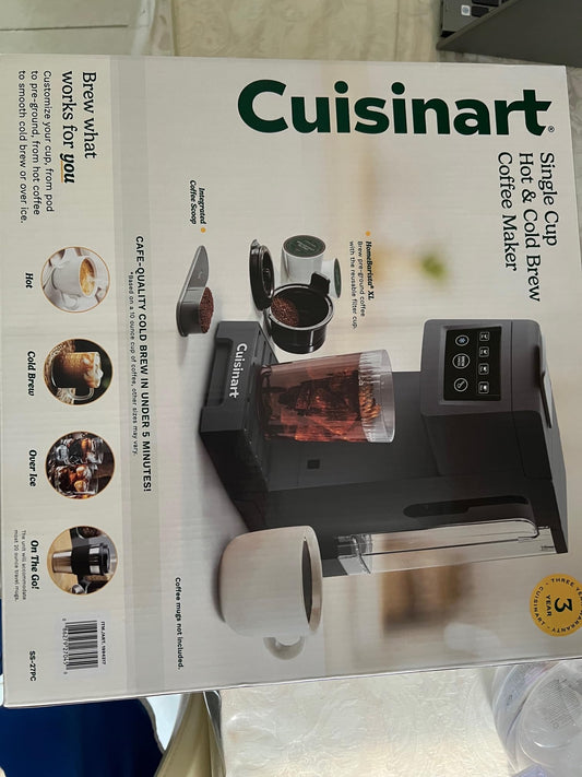 Single Cup Hot & Cold Brew Coffee Maker SS