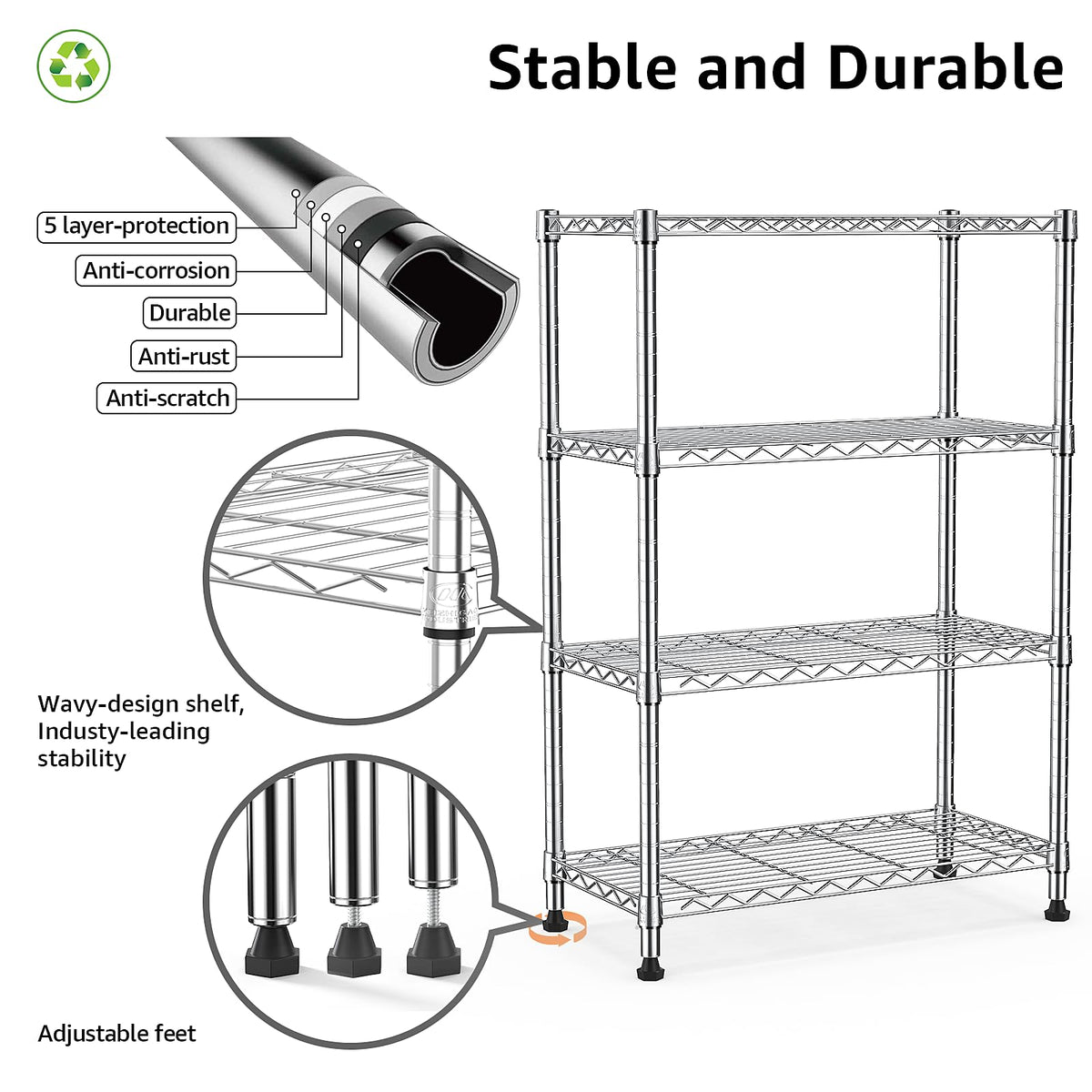 1000 lbs Storage Shelving 4