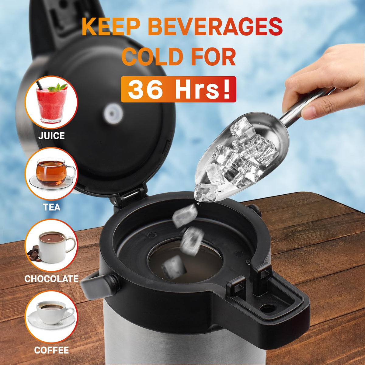 Airpot Coffee Dispenser with Pump