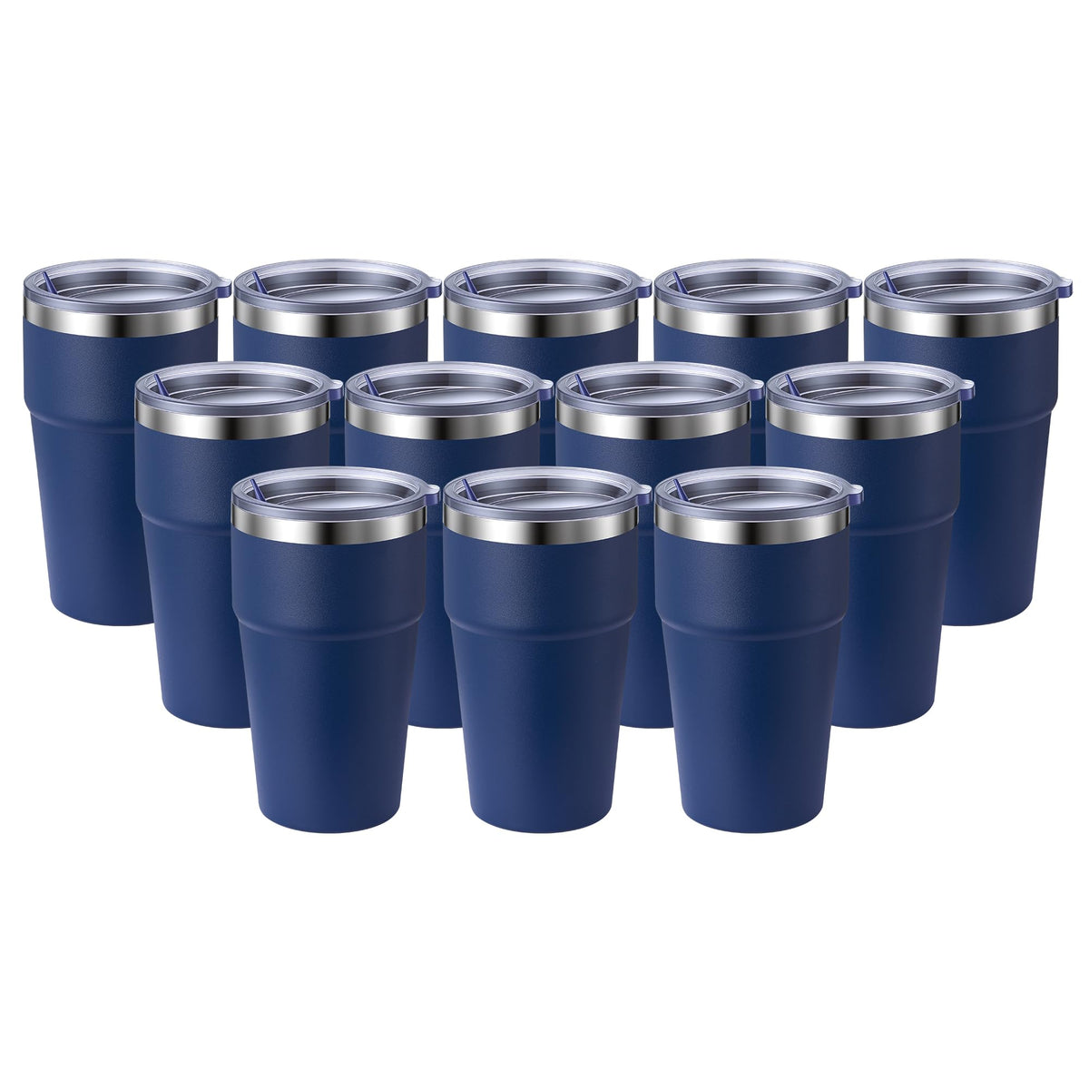 16oz Tumbler Double Wall Vacuum Insulated Travel Mug Bulk (12 Count)