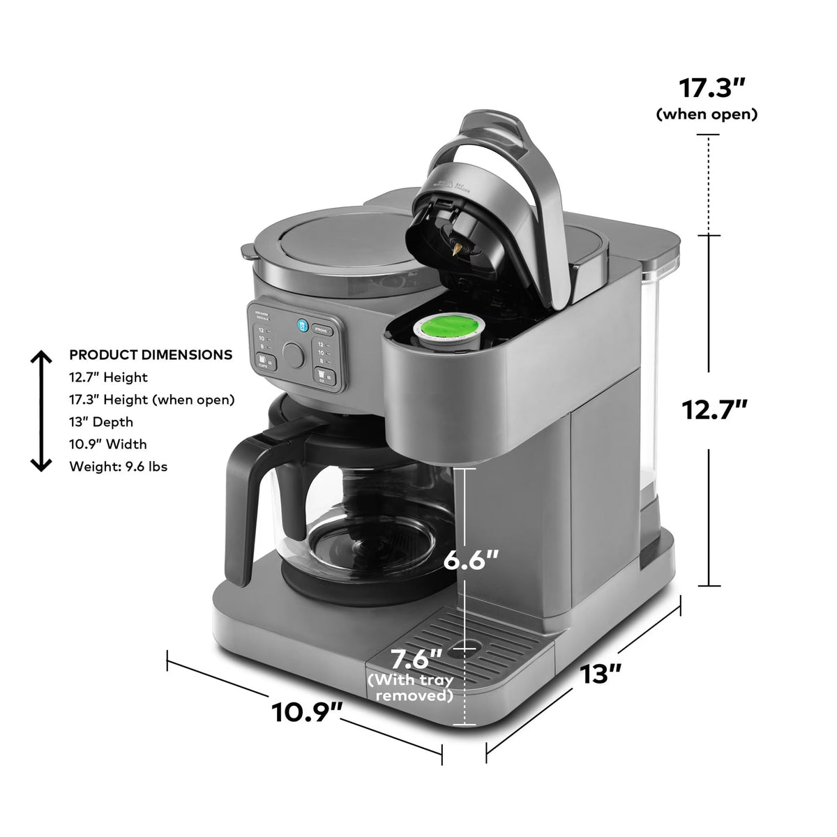 K Duo Essentials Coffee Maker for Hot and Iced Drinks