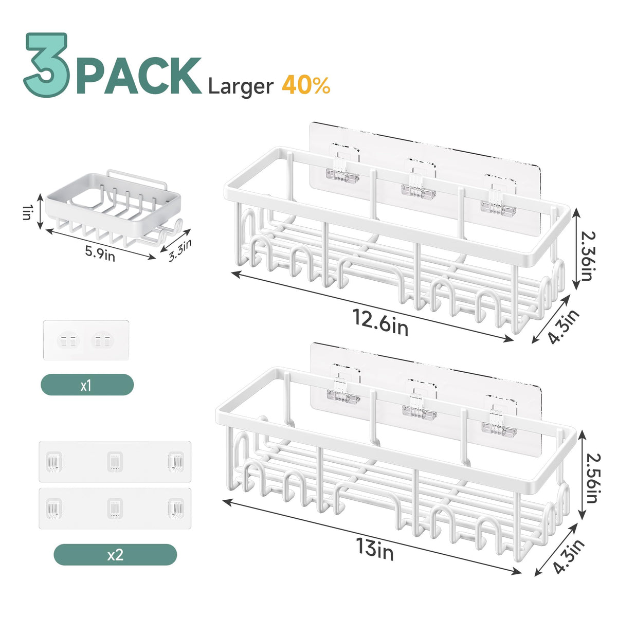 Shower Caddy 3 (3 Count)