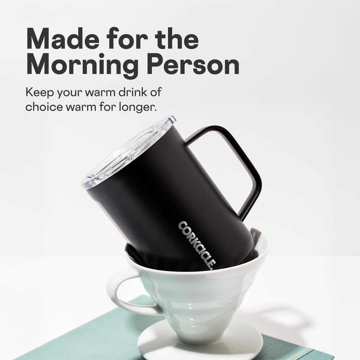 Coffee Mug 16 oz Triple Insulated with Handle
