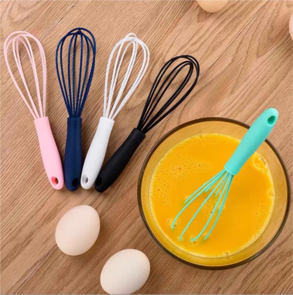 Egg Beater Compact Silicone Portable Blender Egg Beater Manual Handheld Milk Frother Household Small Kitchen Utensils