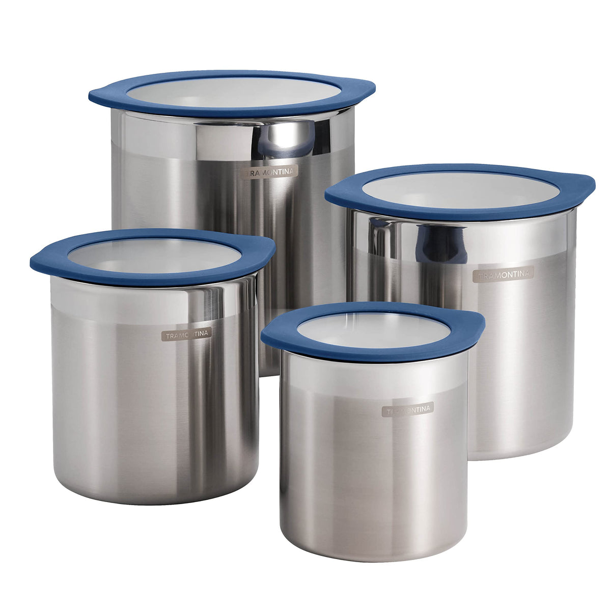 4 Pc Food Storage Containers with Silicone Lids (4 Count)