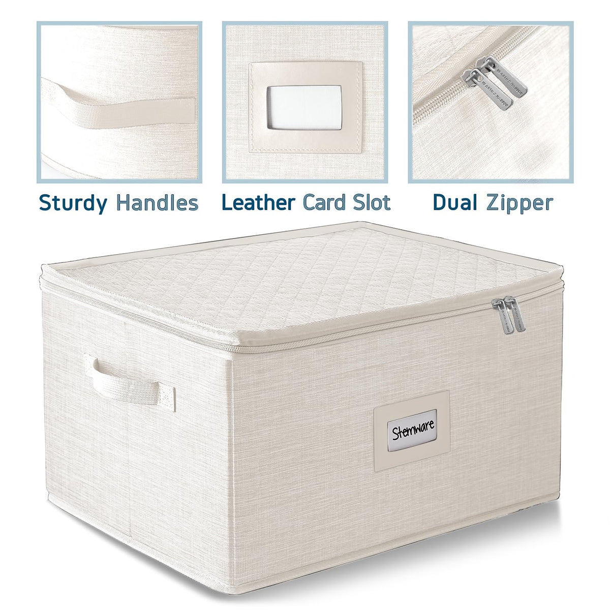 Wine Glass Storage Box with Dividers