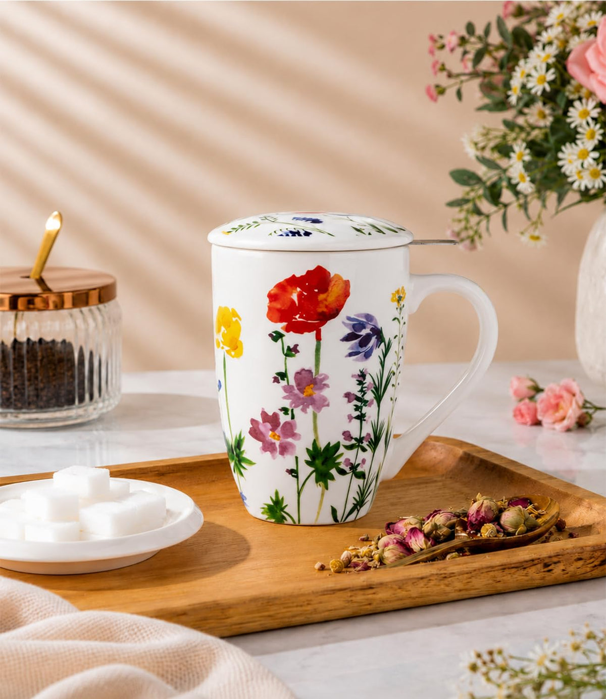 Tea Cup With Infuser and Lid