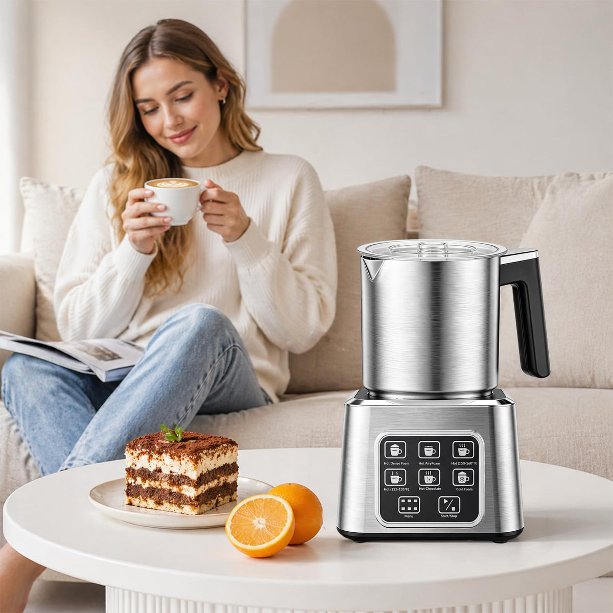 Electric Milk Frother and Steamer