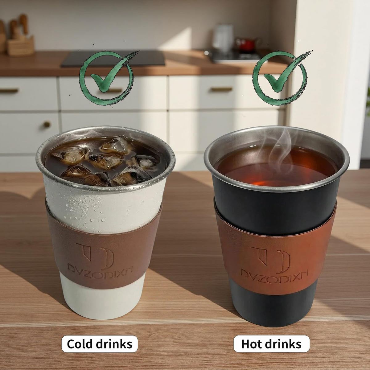 Stainless Steel Cups (8 Count)