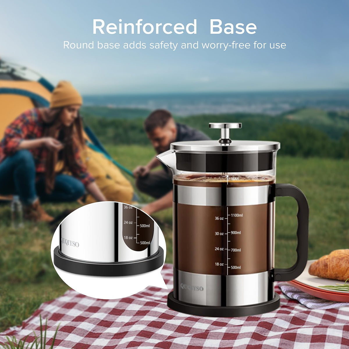 French Press Coffee Maker 51oz