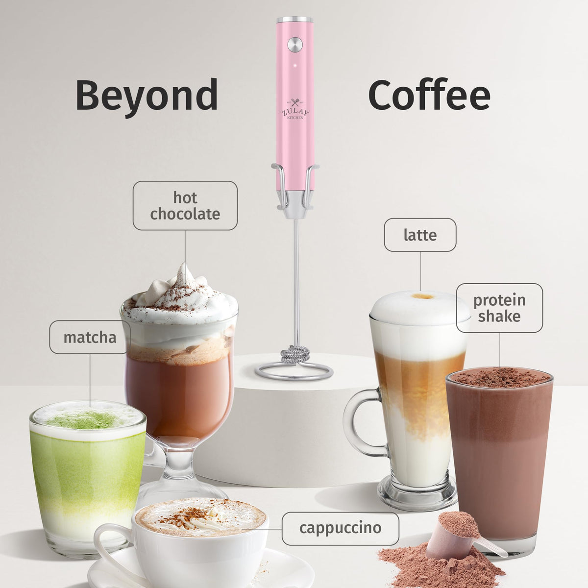 Rechargeable Milk Frother Handheld