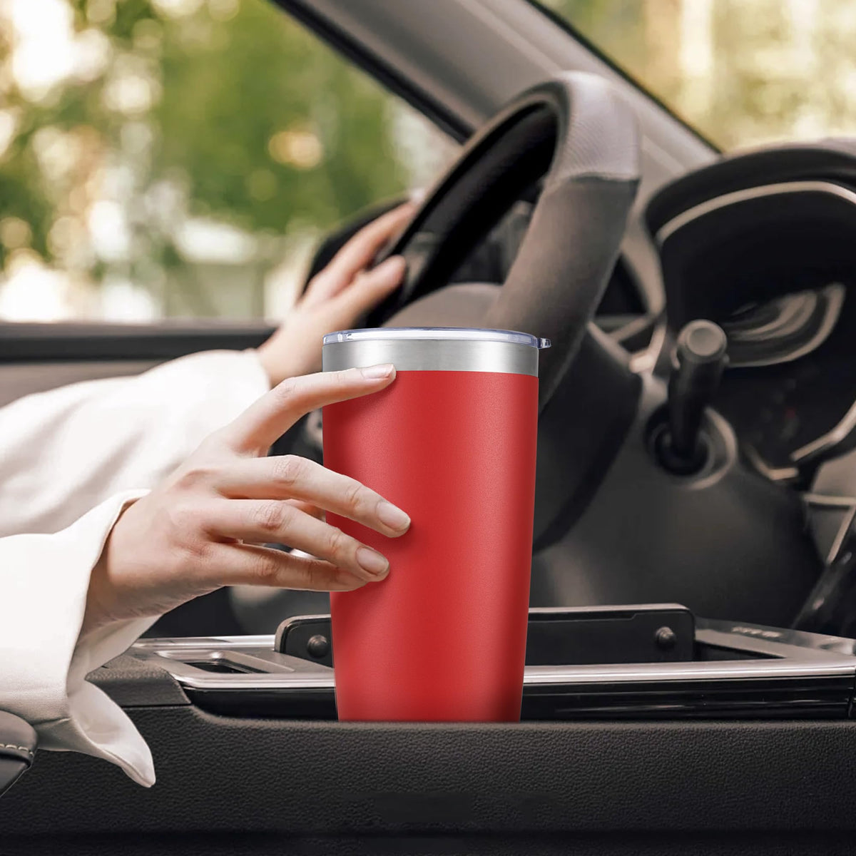 20 oz Tumbler with Lid Stainless Steel Insulated Tumblers Bulk Cups Mug (12 Count)