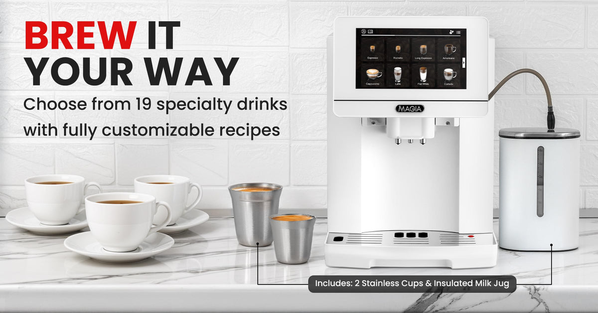 Zulay Magia Super Automatic Espresso Maker Machine with Grinder