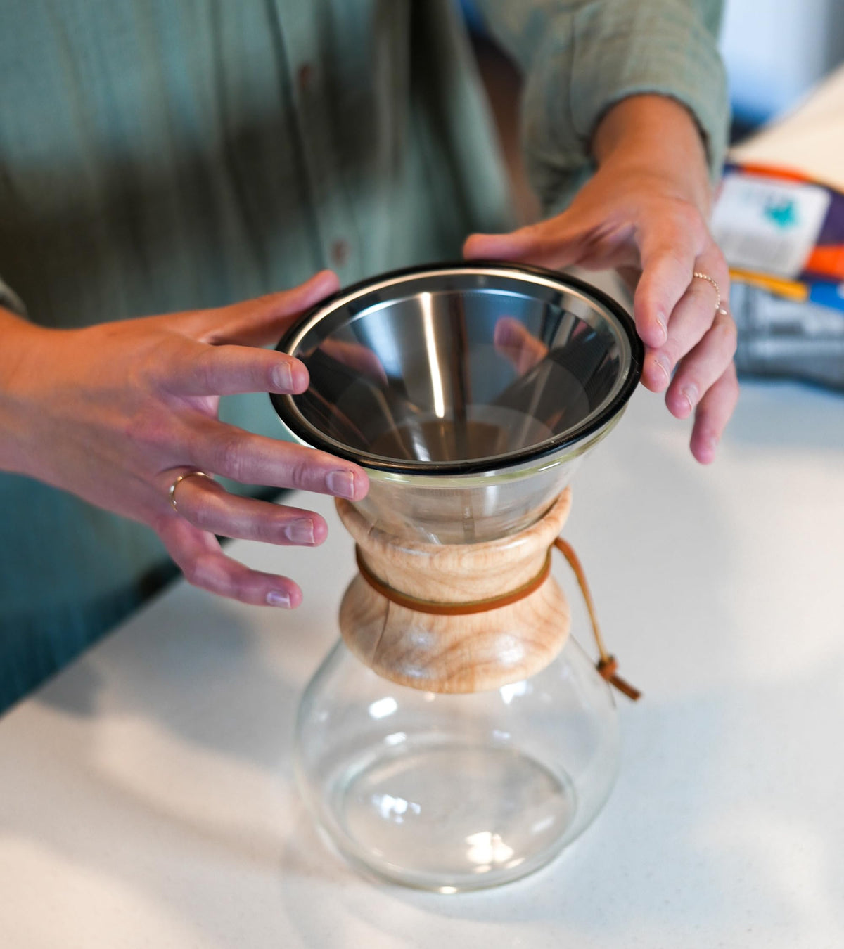 Reusable Stainless Steel Coffee Filter for Chemex