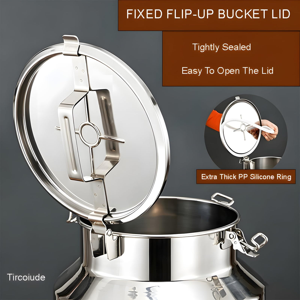 304 Stainless Steel Milk Can